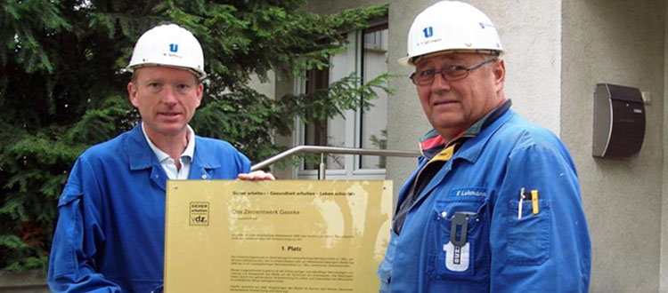 Geseke is awarded the gold plaque for workplace safety
