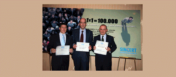 SINCERT, a hundred thousand quality certifications